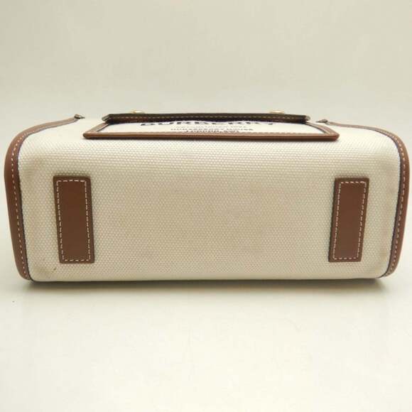 BURBERRY Mini Freya Tote 8044141 Bag Canvas x Leather Natural Brown Women's 2... - Picture 8 of 16